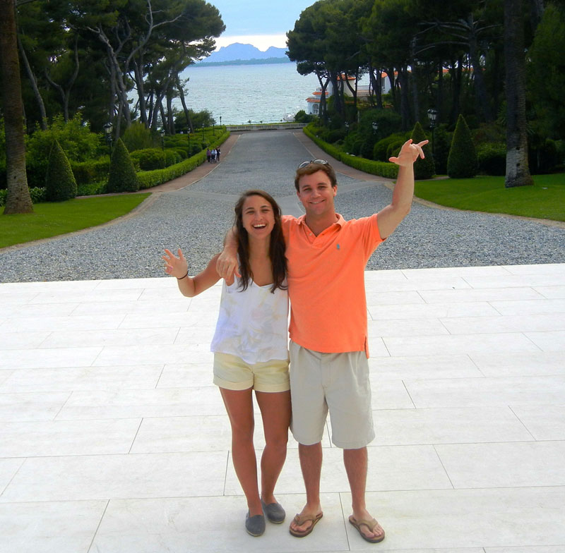 Olivia and Nicholas in France