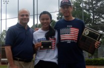 Ruby Freeman receiving award